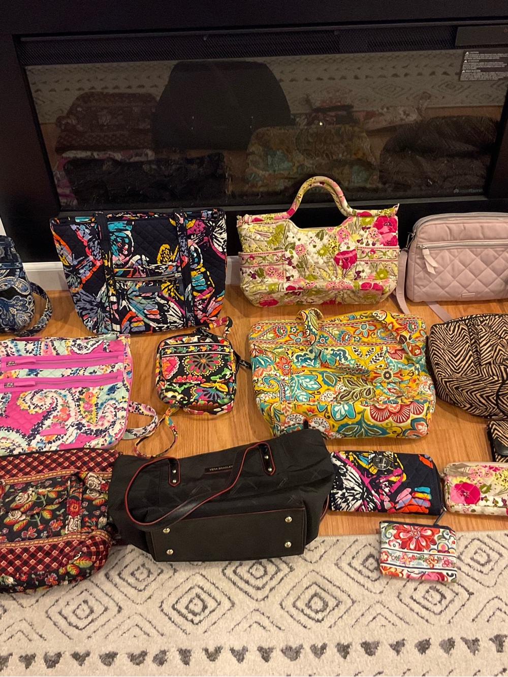 Vera Bradley purses large lot.